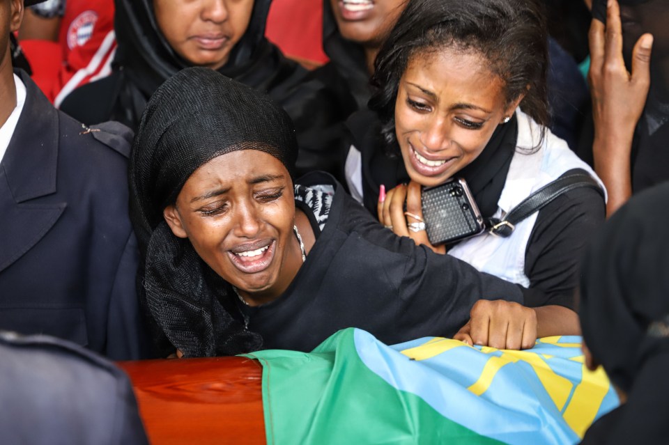 17 empty coffins were buried in total at Holy Trinity Cathedral in Addis Ababa