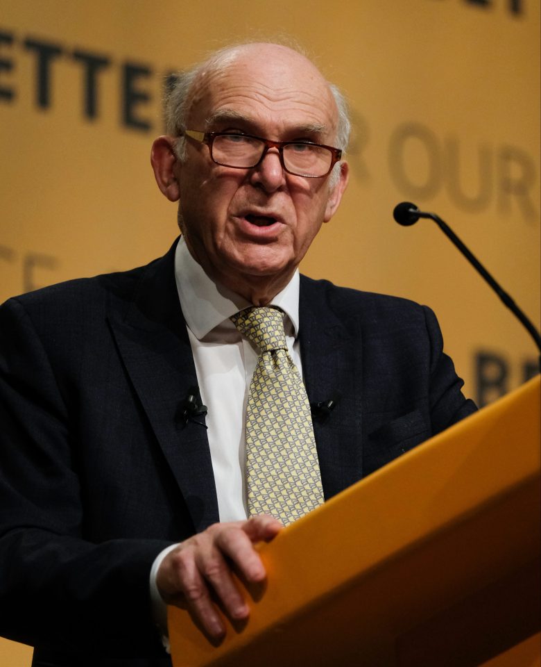 Lib Dem leader Sir Vince Cable