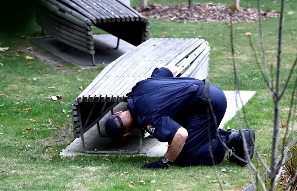 Police search areas around Christchurch on March 18, 2019 in Christchurch, New Zealand