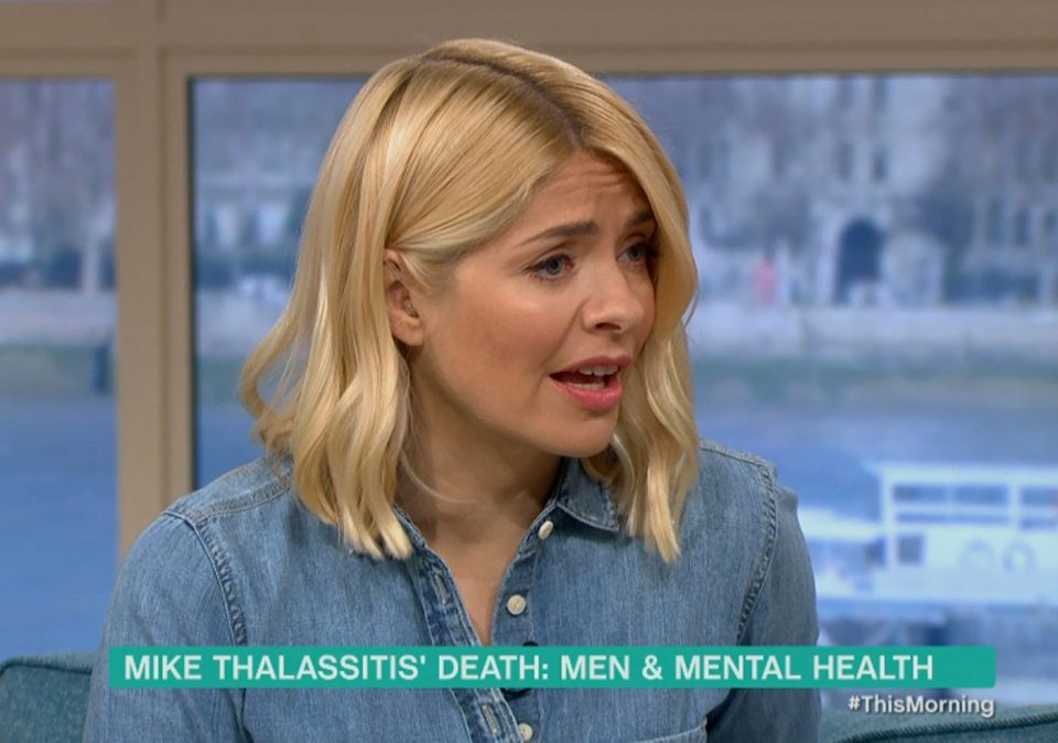  Montana was comforted by hosts Holly Willoughby and Phillip Schofield