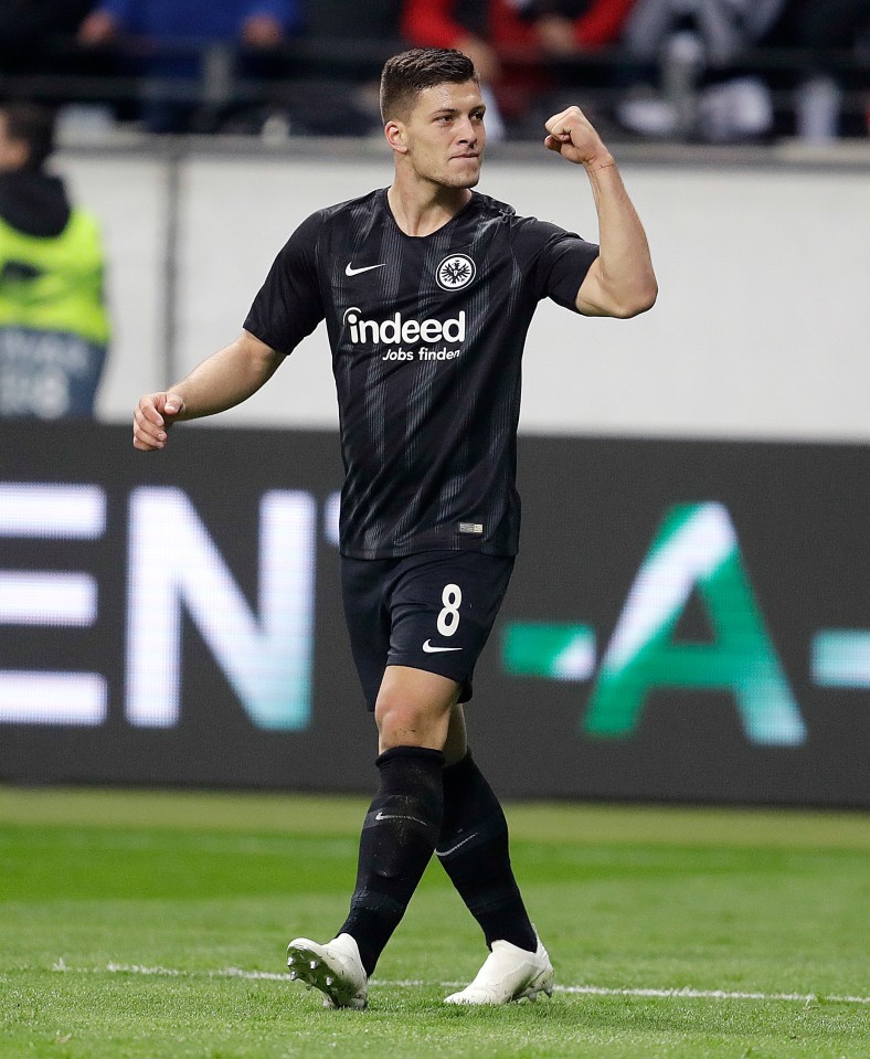  Luka Jovic has been in fine goalscoring form, netting 23 times for club and country this season