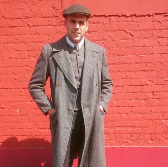  Cox, pictured as an extra on Peaky Blinders