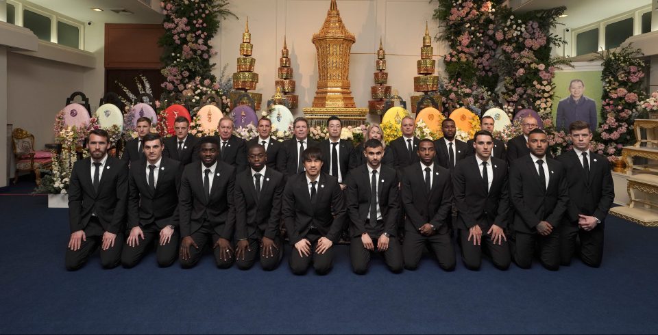  The likes of Wes Morgan and Jamie Vardy were present in Bangkok