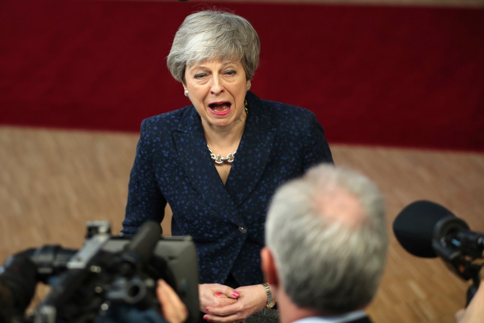  Theresa May is in Brussels for talks today