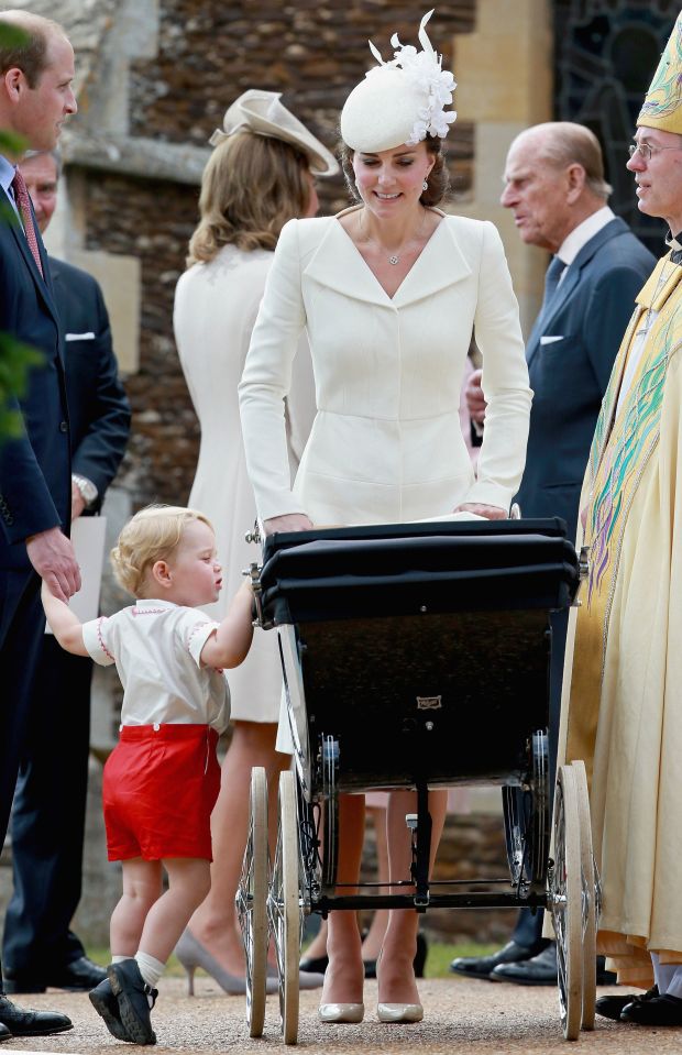  2016: Leaving Princess Charlotte’s christening