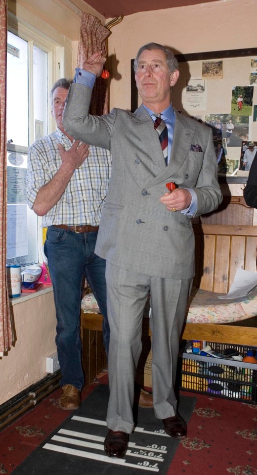  2007: Playing darts in Newmarket pub