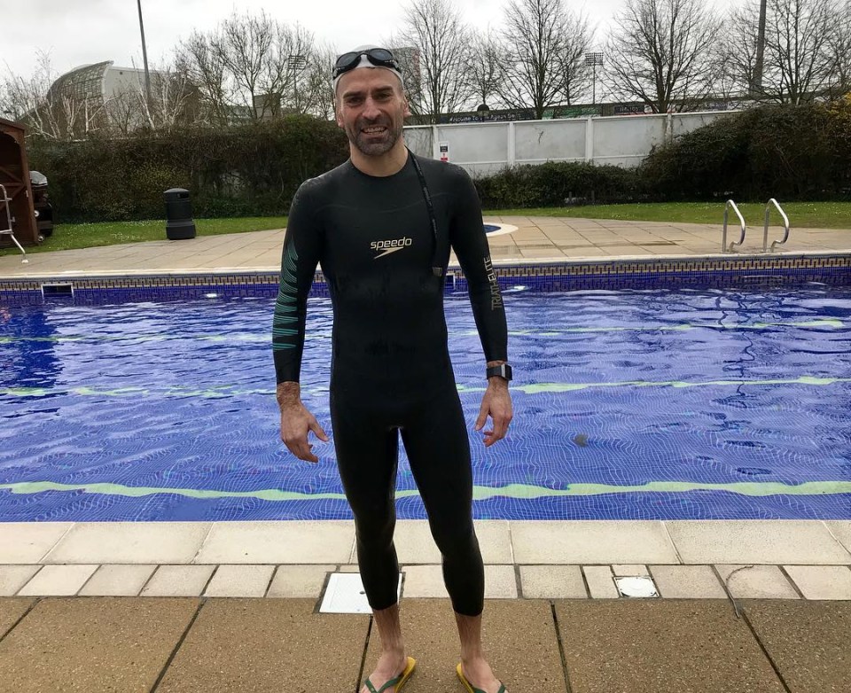  Benali confessed that he's struggling with swimming in training