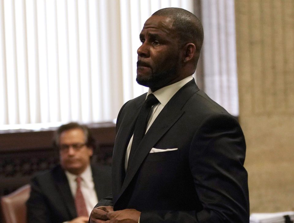  R&B singer R. Kelly attends a pre-trial hearing on his sex abuse case on March 22, at the George N. Leighton Criminal Court in Chicago, Illinois. He has pleaded not guilty