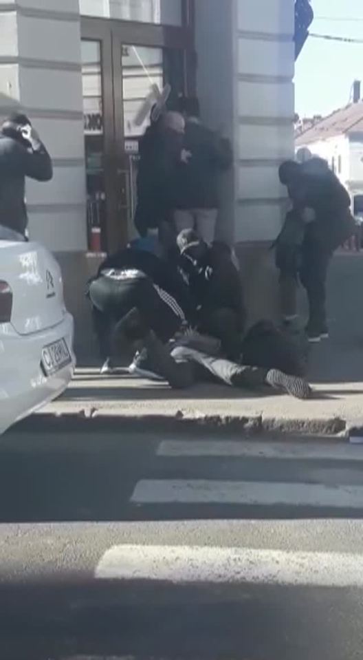  O'Brien was seen lying on the ground surrounded by cops