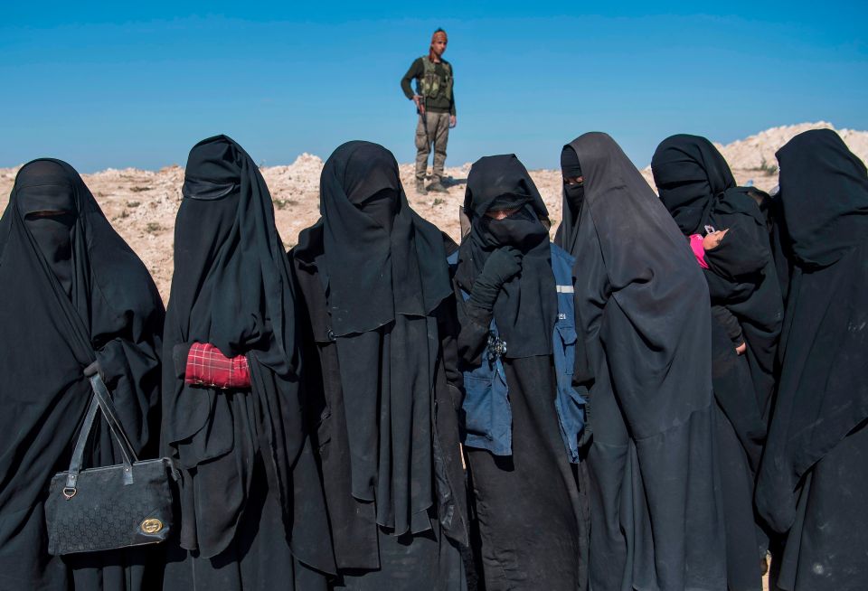  ISIS brides in the al-Hol camp rioted and attacked the guards (file picture)