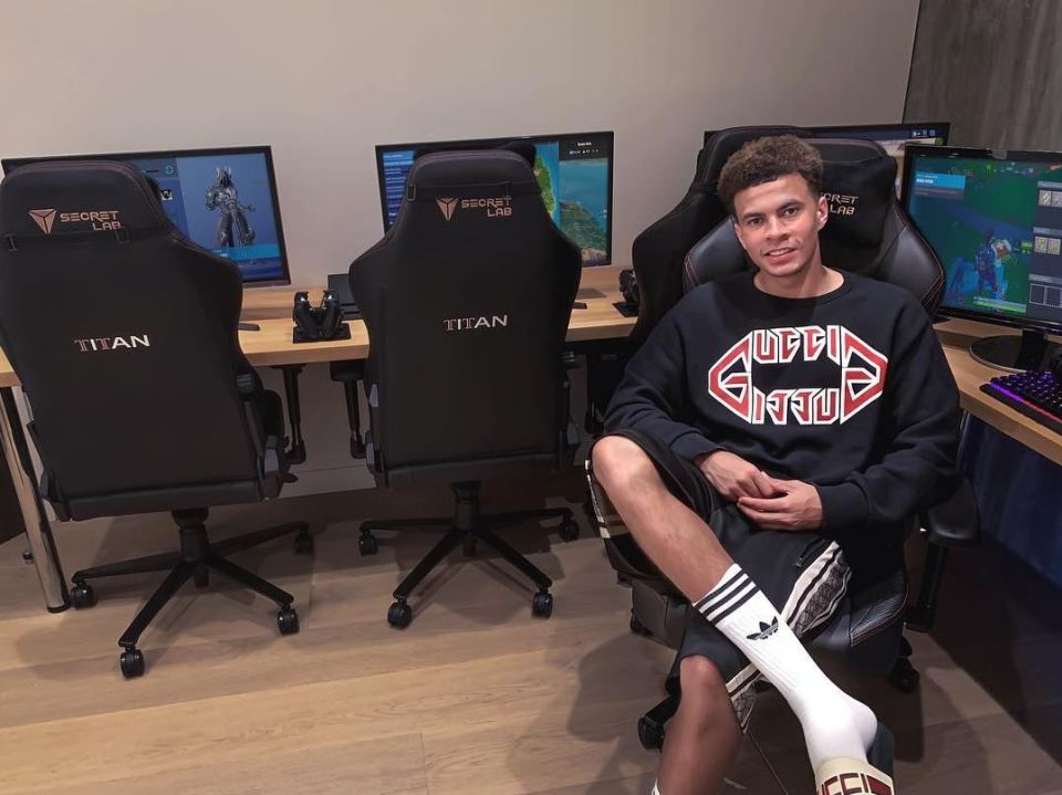 Dele Alli spent some of his spare time at the World Cup playing video games