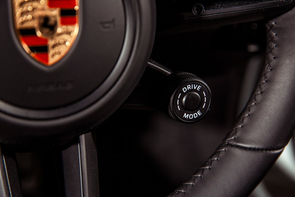  Make sure you tick the box for the £1,600 Sport Chrono Package — or in other words the drive mode switch on the steering wheel