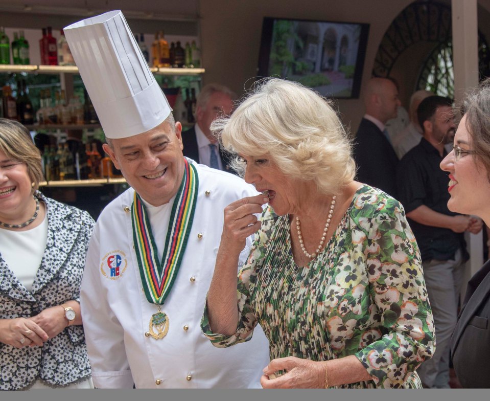  The Duchess of Cornwall tastes a Cuban chef's creation