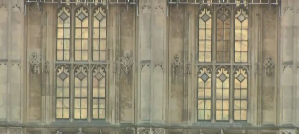  The committee room where Theresa May announced she would resign