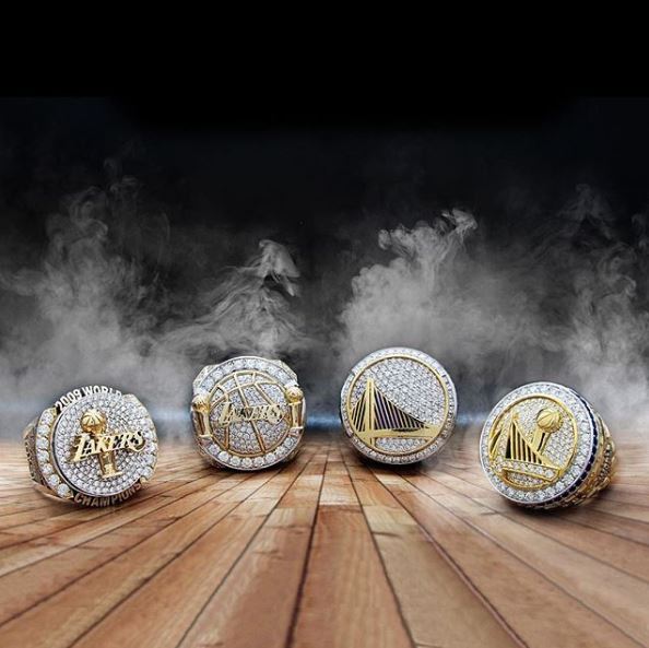 NBA teams like Golden State Warriors and LA Lakers have commissioned rings from Jason of Beverly Hills