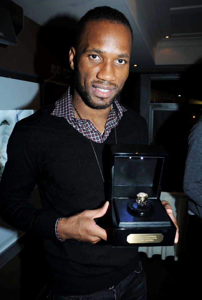 Didier Drogba gifted his former Chelsea teammates special commemorative Champions League winning rings in 2012