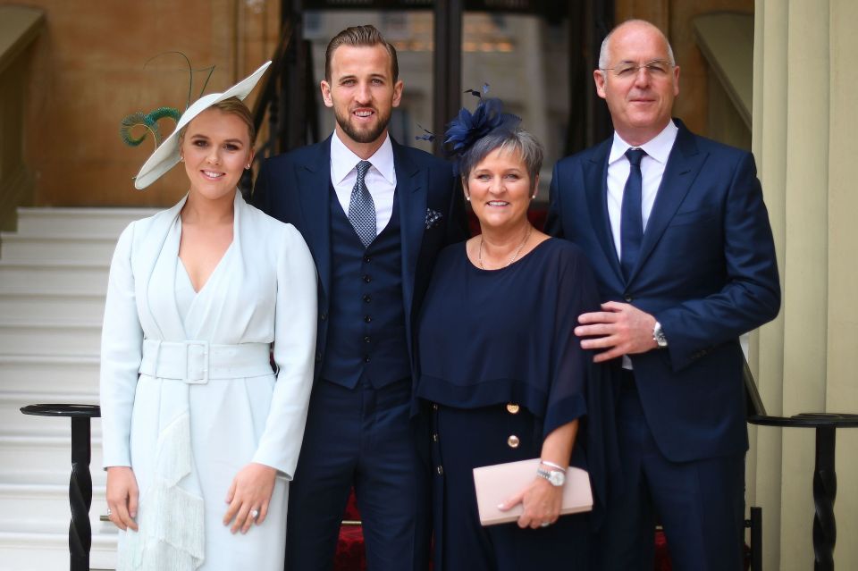  Kane, with Goodland and parents Kim and Patrick, was honoured for his World Cup heroics