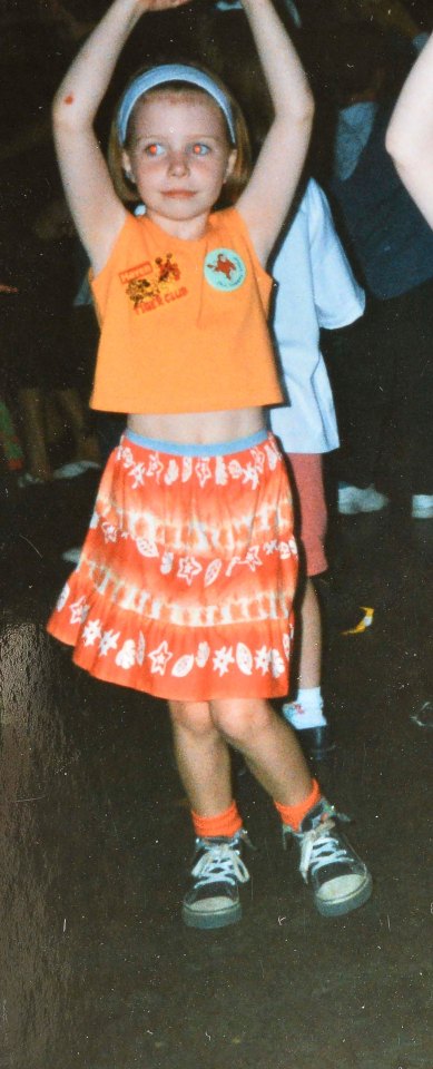  Stacey had a stylish sense of fashion, even back as a kid