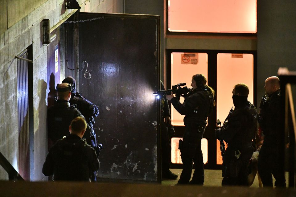  Armed police officers were searching the London Central Mosque for the suspect