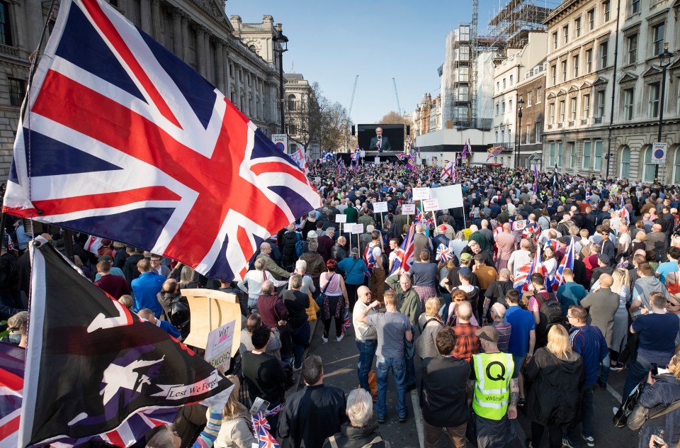  Thousands of pro-Brexit protesters shut down Westminster, furious that our official exit day has been scrapped