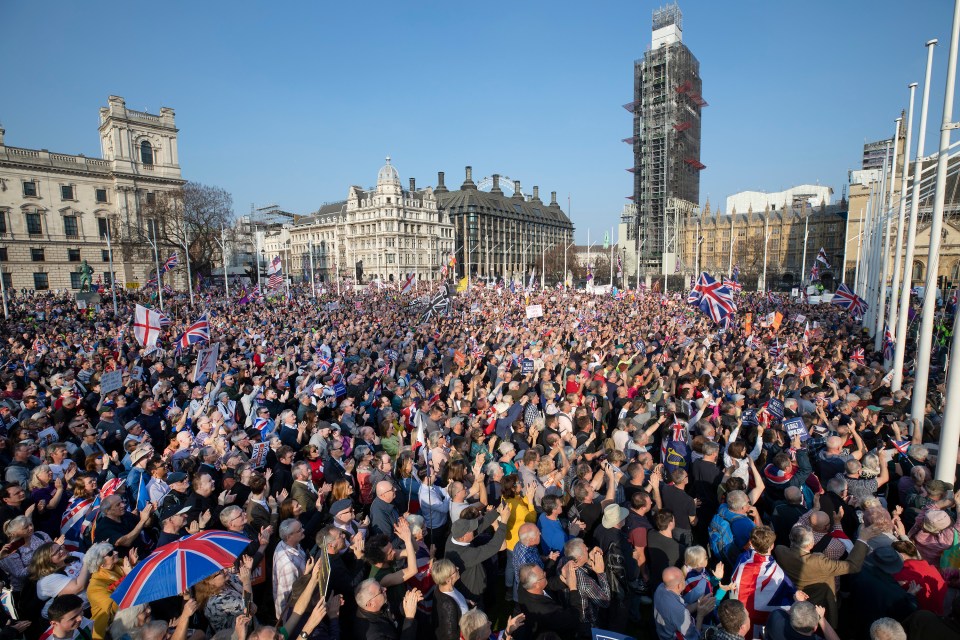  Protesters gathered to remind MPs what they had voted for