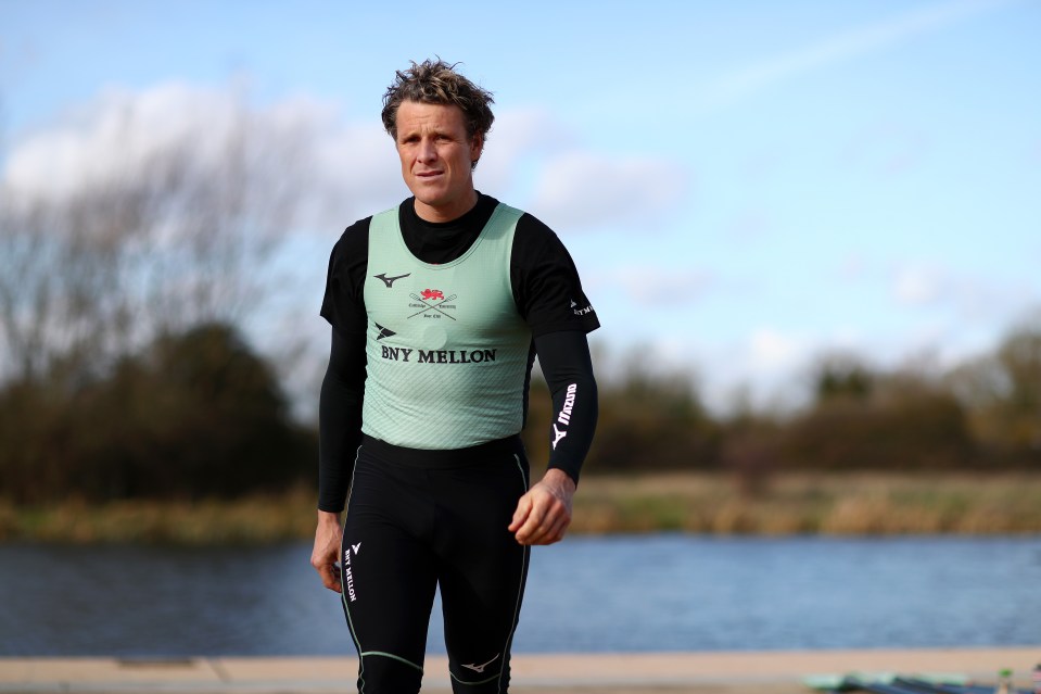 Cracknell, 46, prepares to become the oldest person to compete in the Boat Race next week