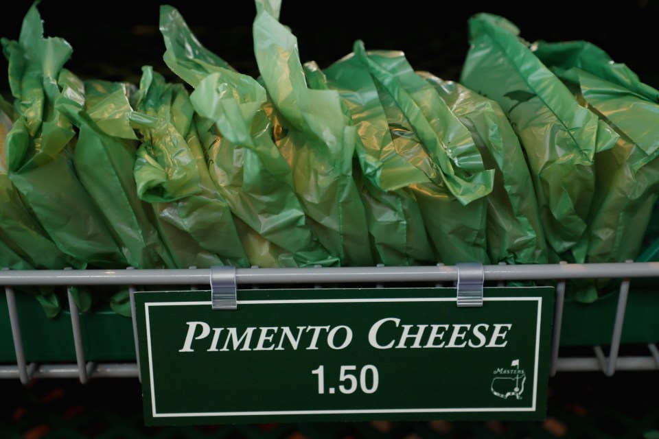  The pimento cheese sandwich is a staple of the Masters diet