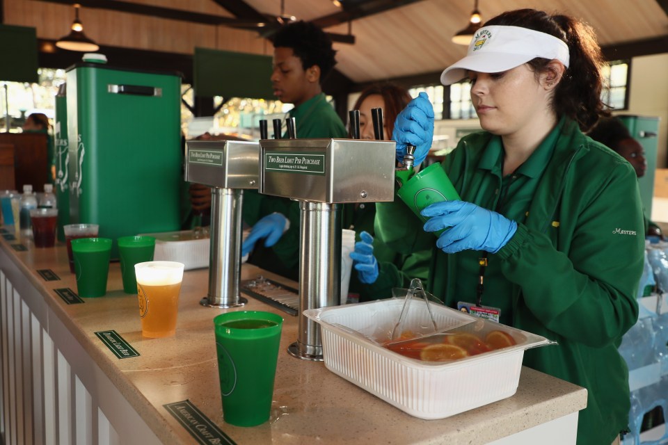  Beer is the drink of choice at the year's first Major