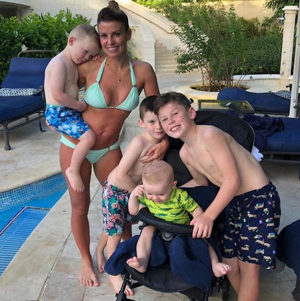  Wayne Rooney honoured his wife Coleen, who has her hands full with their four young boys