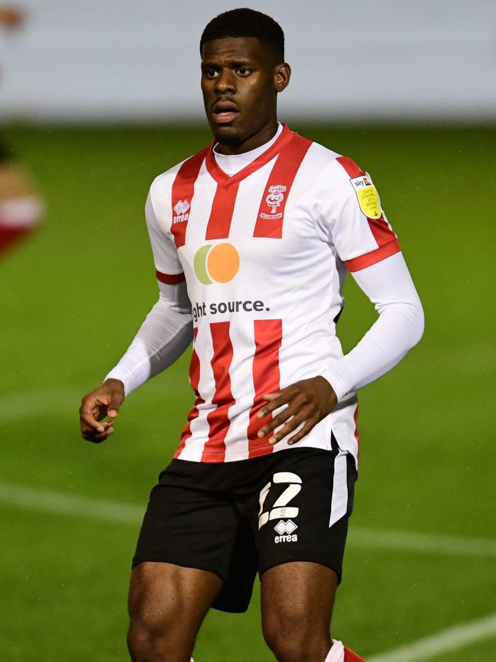  Timothy Eyoma was signed by Lincoln City last summer