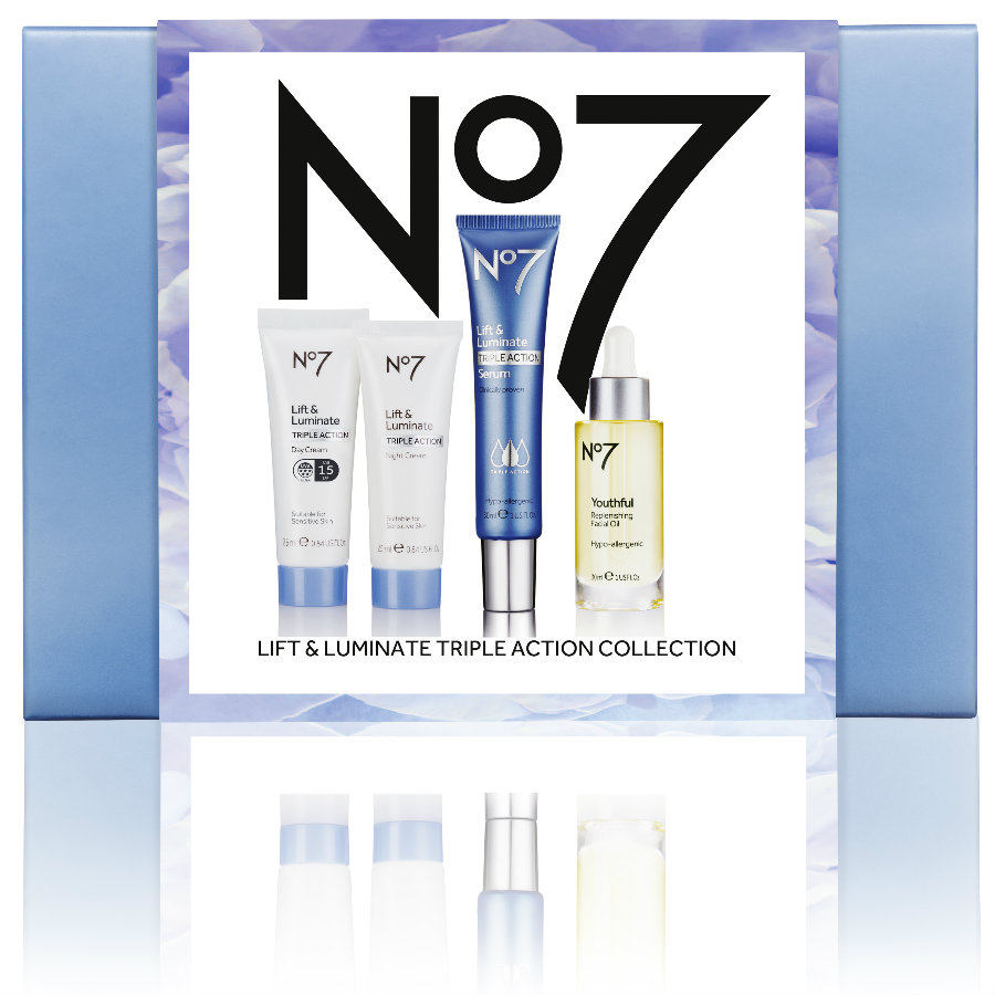  The No7 Lift & Luminate set is the complete anti-ageing skincare regime to target the three signs of ageing