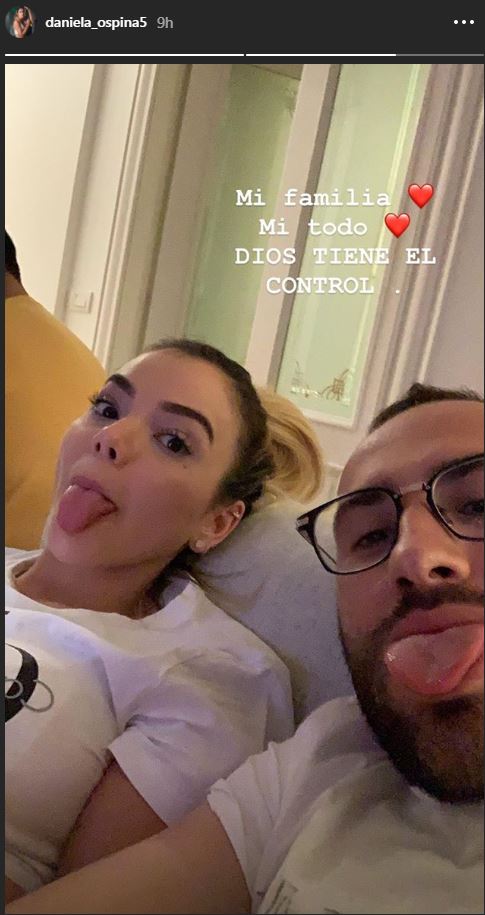 Daniela Ospina uploaded this picture of herself and brother David after his injury