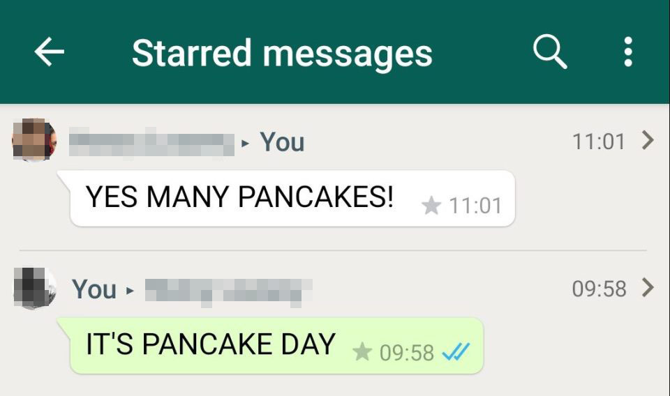 You can access your starred messages in your WhatsApp settings