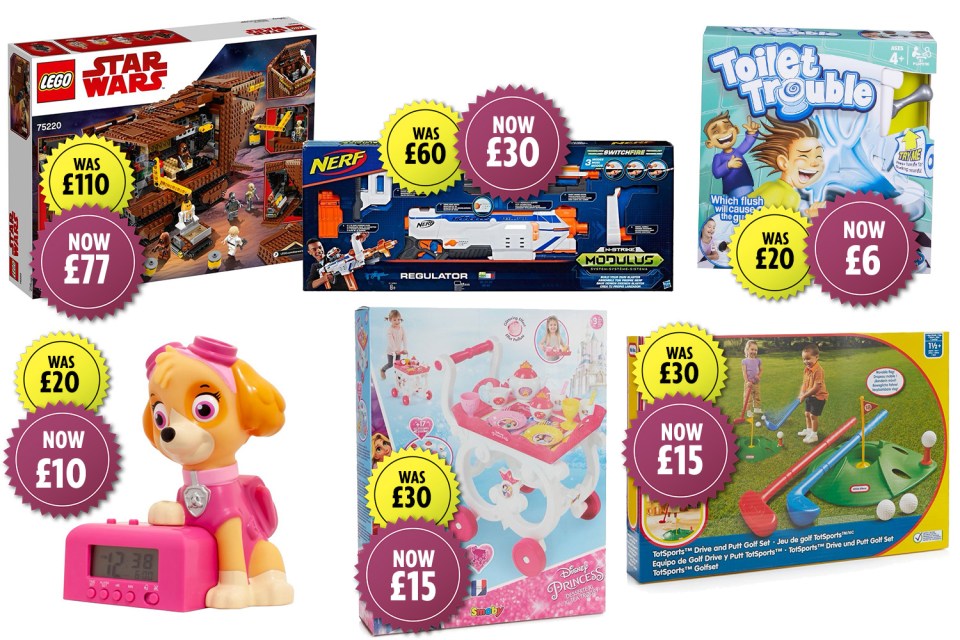  The sale is on online right now and there are hundreds of reduced toys up for grabs