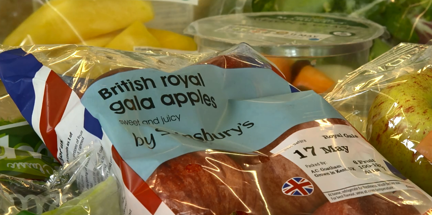 Apples are packaged in such a way to help prolong their life