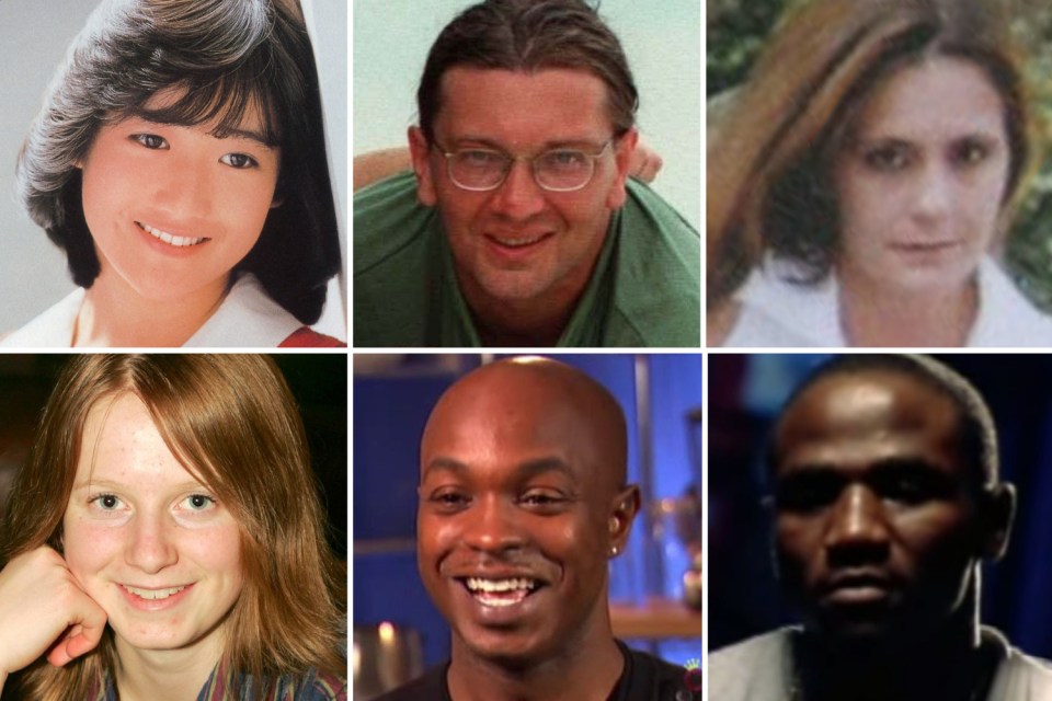 Top row L-R: Yukiko Okada, Star Tanjo! (Japan), Sinisa Savija, Survivor (Sweden), Kellie McGee, Extreme Makeover (US). Bottom row L-R: Carina Stephenson, The Colony (UK), Wesley Durden, Next Great Baker (US), Najai Turpin, The Contender (US)