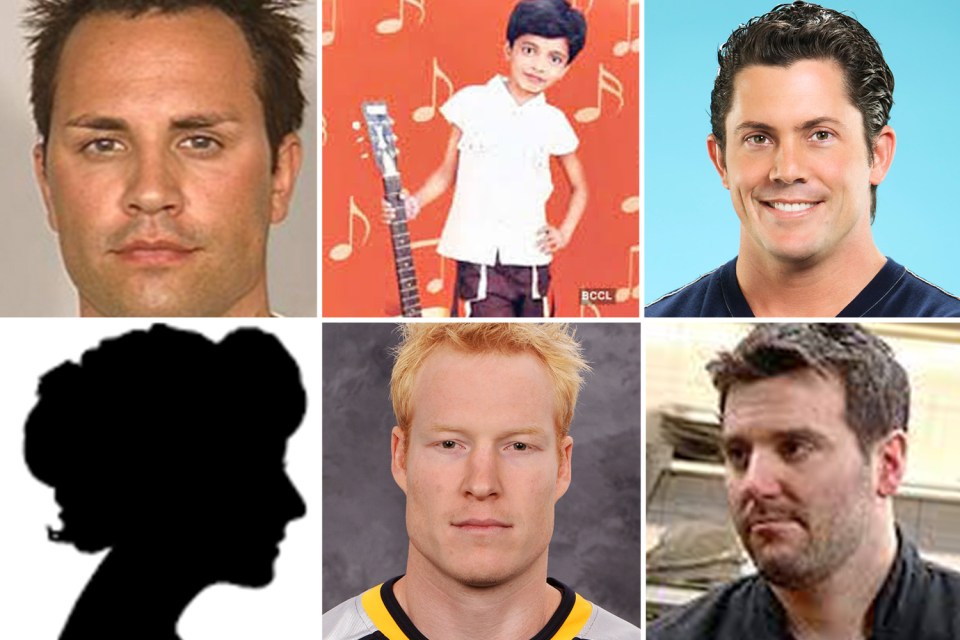 Top row L-R: Ryan Jenkins,, Megan Wants a Millionaire (US), Neha Sawant, Boogie Woogie (India), Julien Hug, The Bachelorette (US). Bottom row L-R: Melanie Bell, Vegas Elvis (US), Wade Belak, Battle of the Blades (Canada), Joseph Cerniglia, Kitchen Nightmares (US)