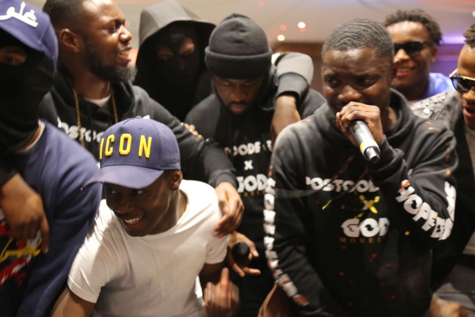  'Gospel drill' is performed in the church, which is drill music without the violent language