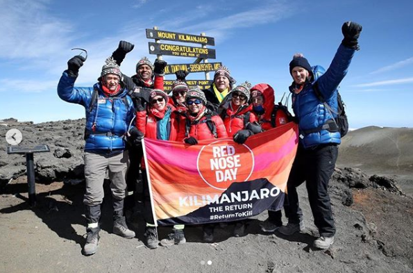  Dani was joined by a host of celebrities for the Comic Relief climb