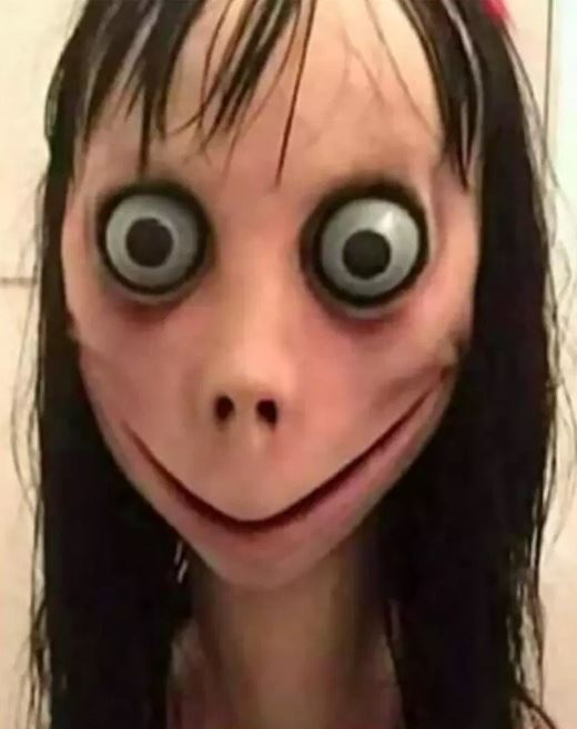  'Momo' was a sculpture created by Japanese artist, Keisuke Aisawa. He has since destroyed the model after hackers used the image to scare children