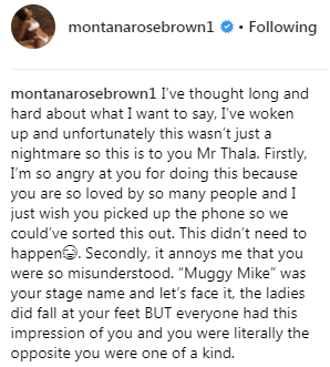  Montana said: 'I am so angry at you for doing this'