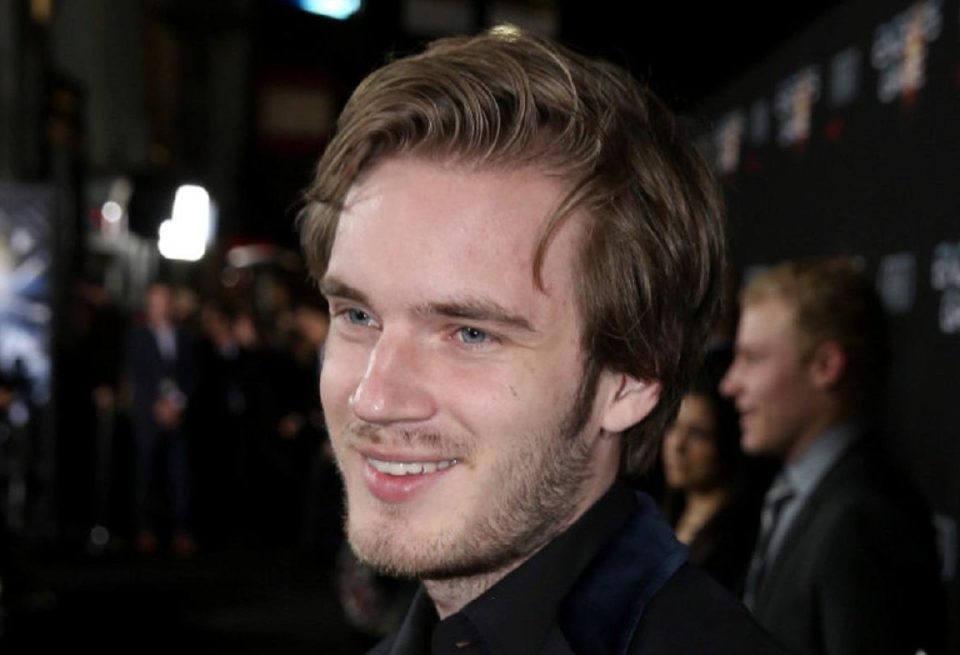 Gamer Felix Kjellberg at a film premiere in Los Angeles in 2013