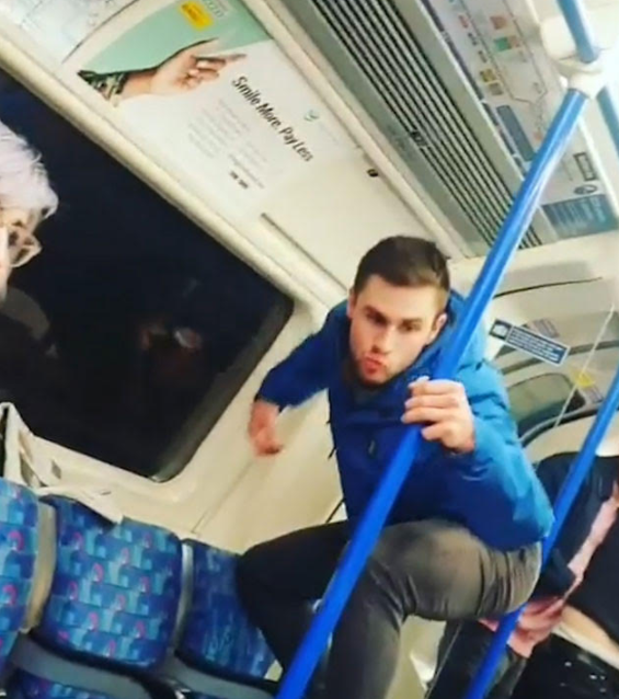  The sick abuse took place on a Northern Line train near Kennington station