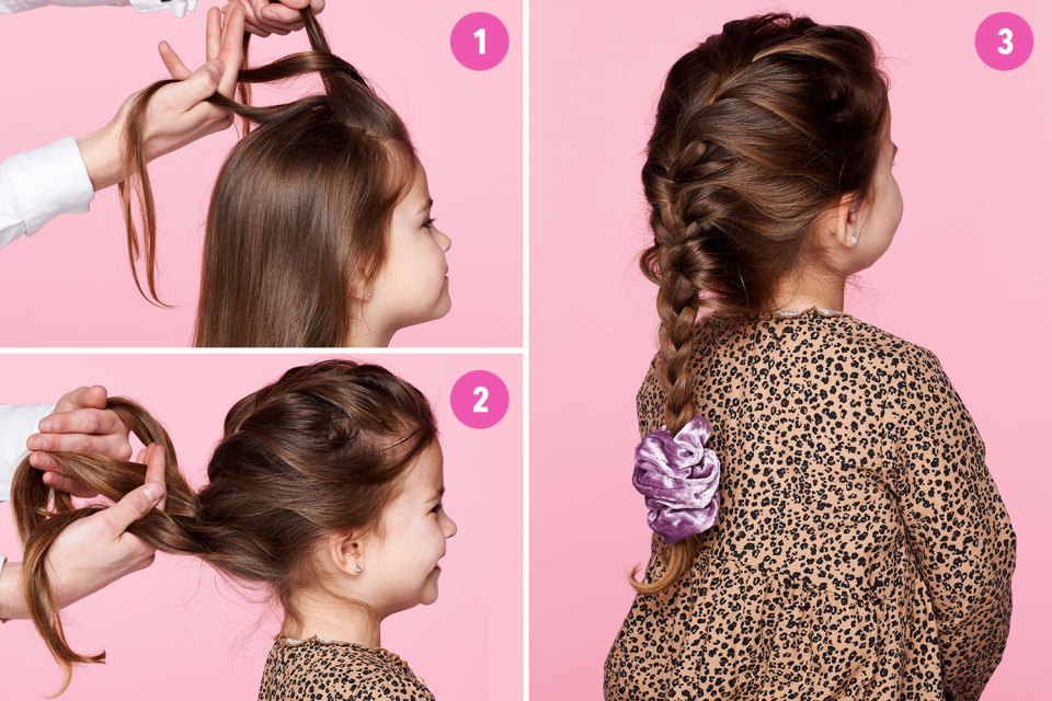  The French plait may look complicate, but it's just three simple steps