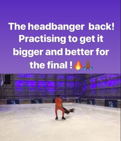  Wes spun Vanessa round by her feet during rehearsals