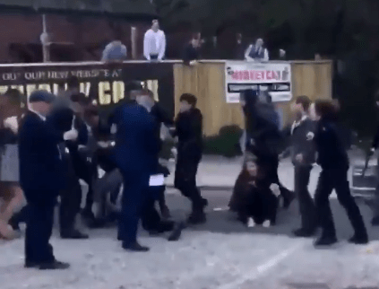  Police said one 16-year-old had been arrested and released over the fight