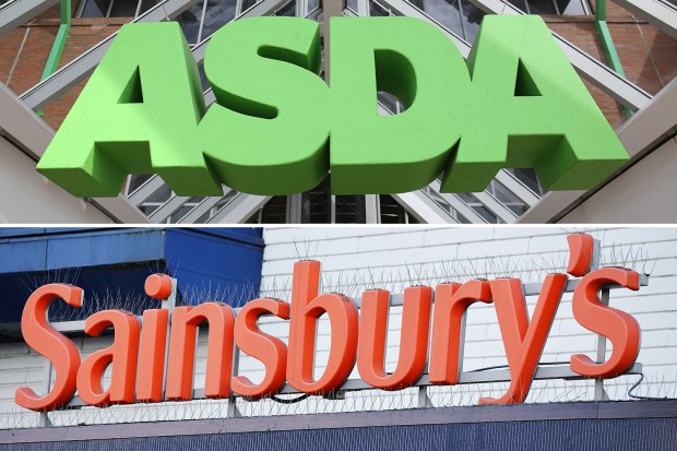 Asda and Salisbury's logos