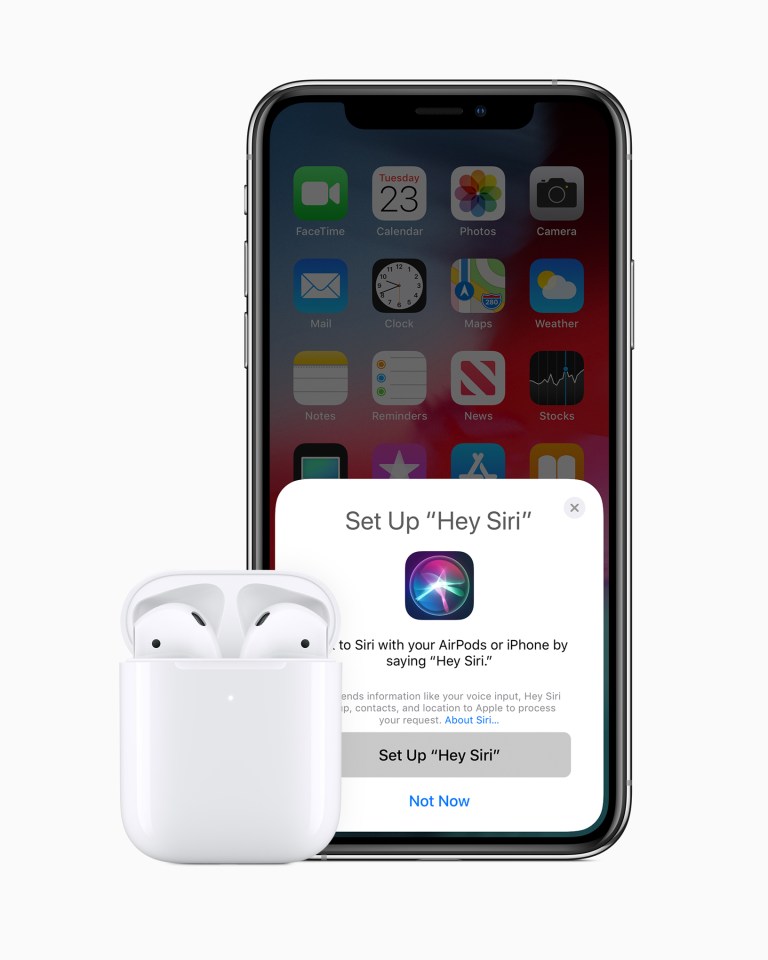  The AirPods now support hands-free 'Hey Siri' functionality for voice-controlling your digital assistant