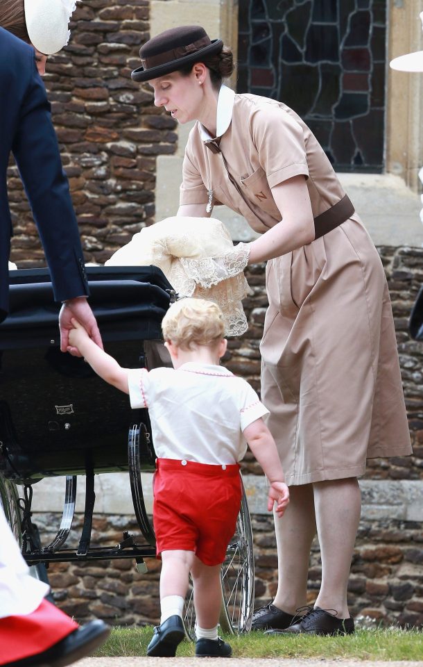  Sarajane Ambrose, who has experience placing nannies with the royal family (Prince George is pictured here with a nanny), says a nanny or manny will usually take over a the three-month mark