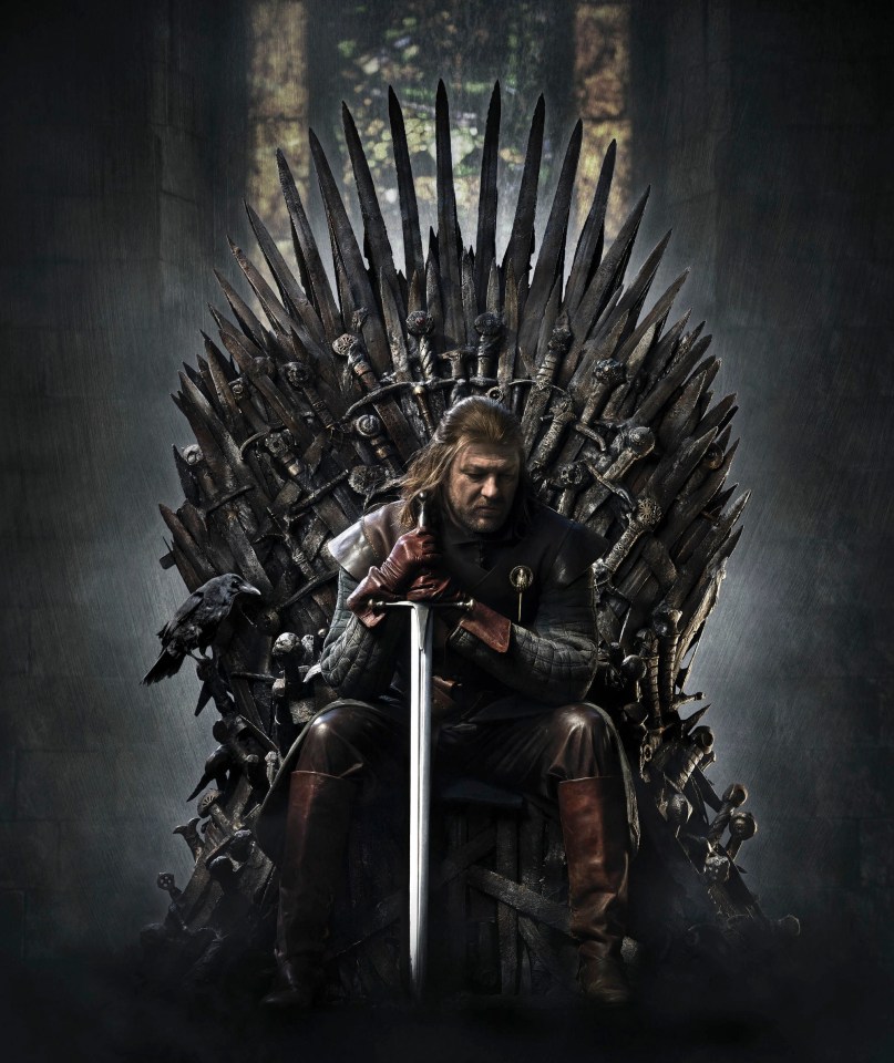  The Iron Throne is a grand throne made by the first king of the Seven Kingdoms. It's made from melted swords.